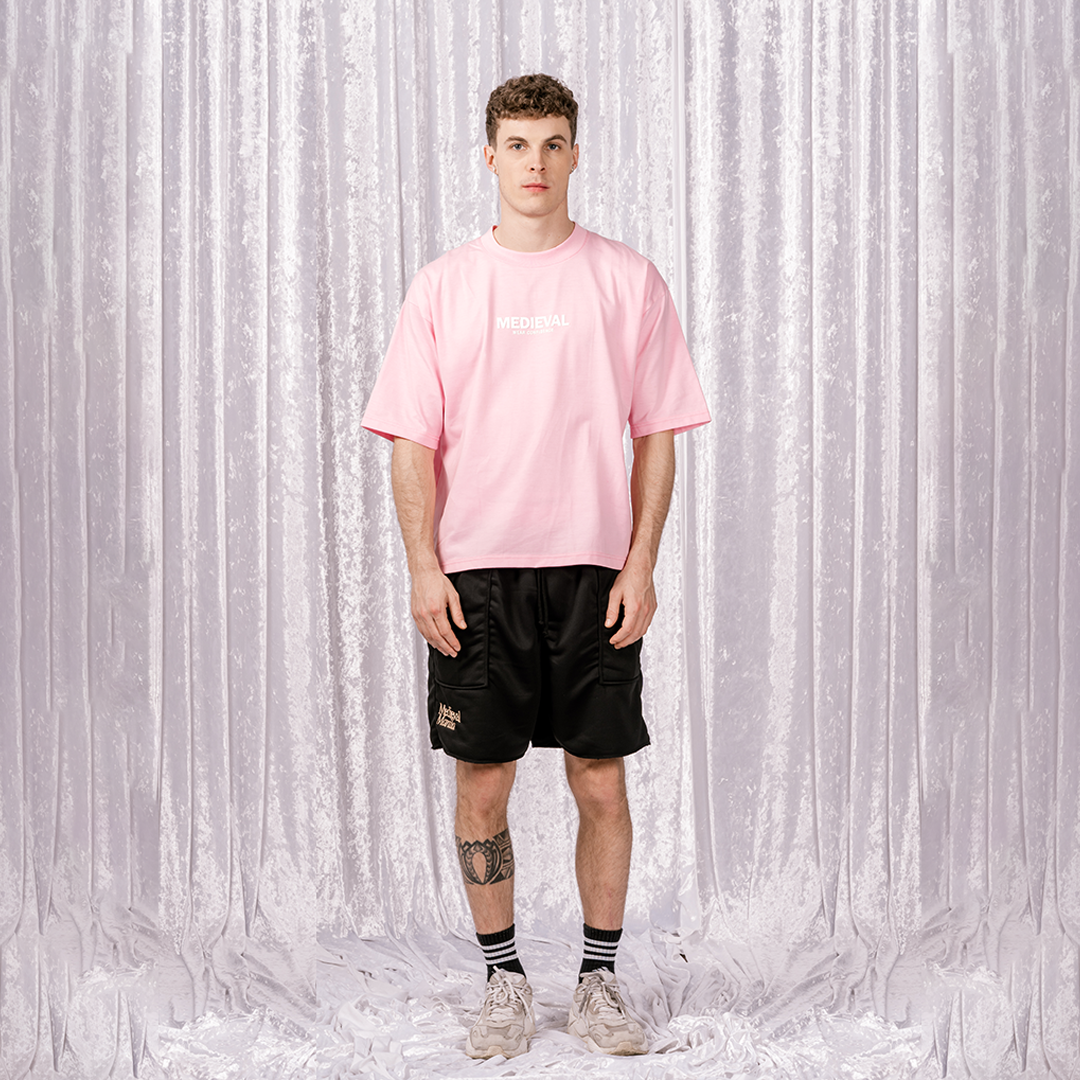 Wear Confidence Tee - Light Pink Boxy Cropped Fit