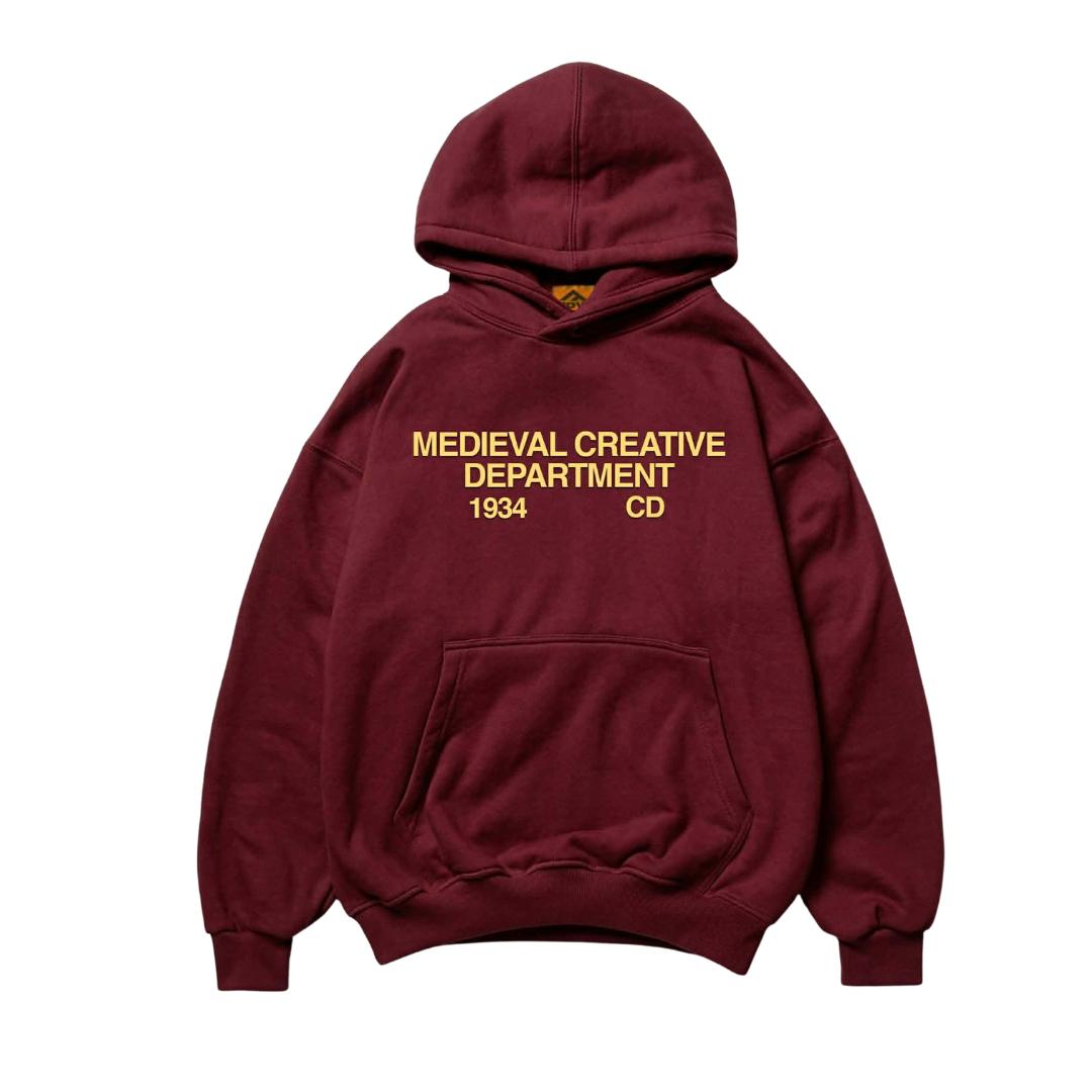 Medieval Creative Department Hoodie – Maroon