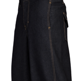 Wide Barrel Trouser Pants - Dark Denim