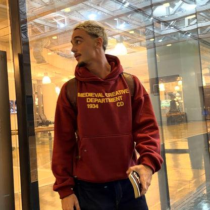 Medieval Creative Department Hoodie – Maroon