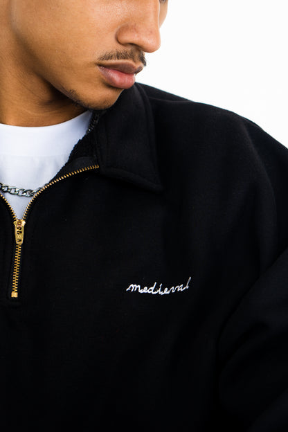 Black - Halfzip  Sweatshirt