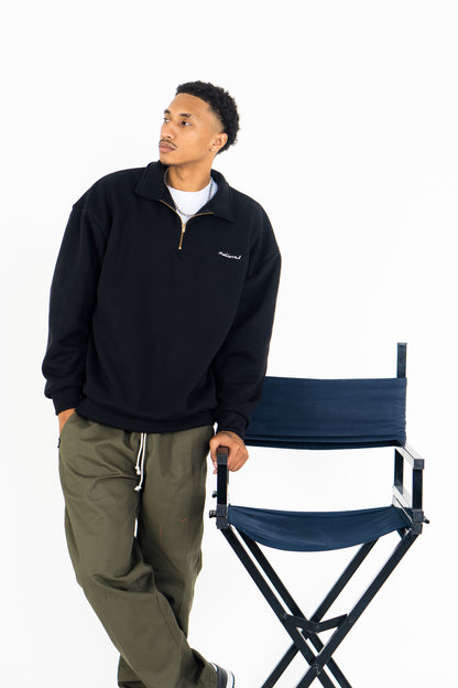 Black - Halfzip  Sweatshirt