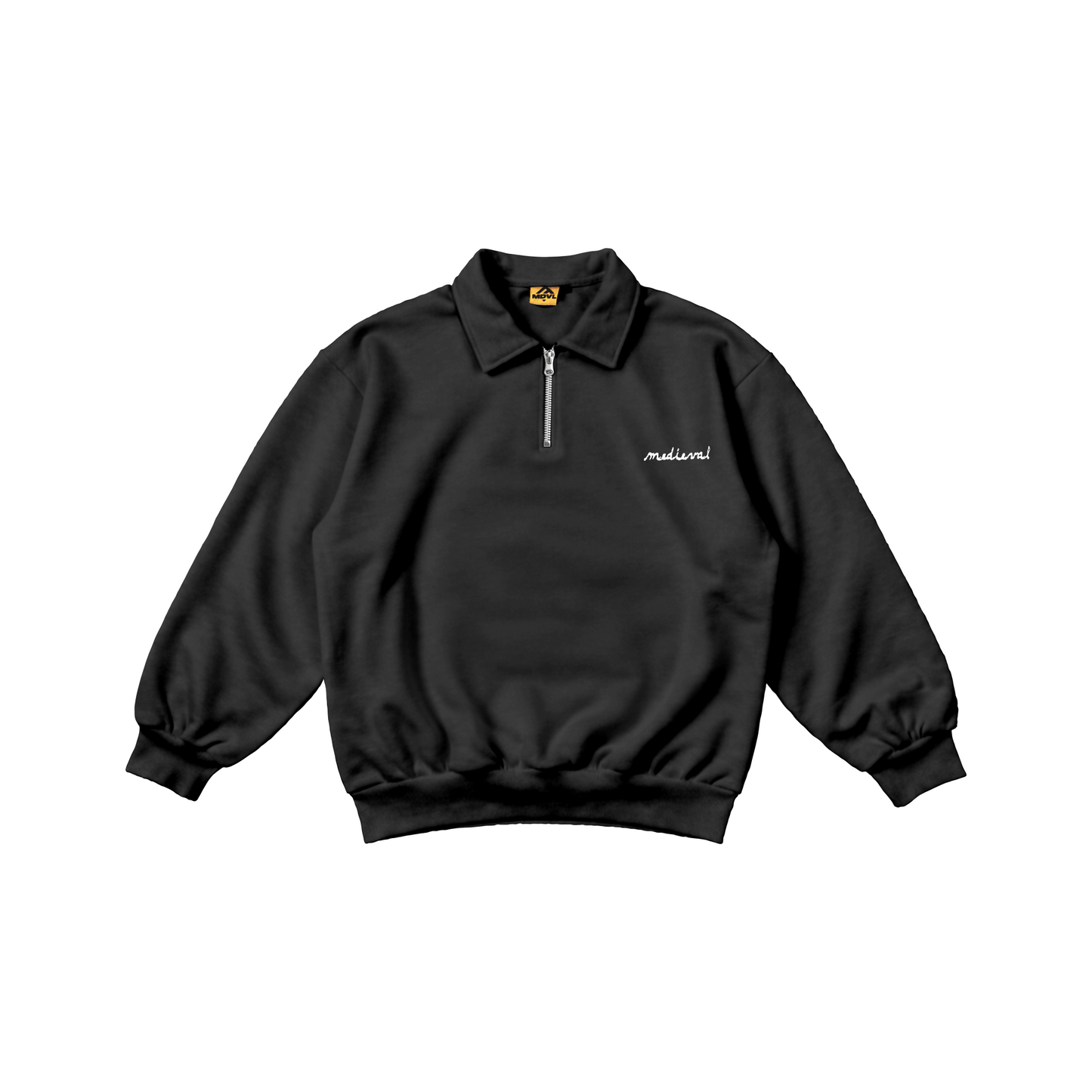 Black - Halfzip  Sweatshirt