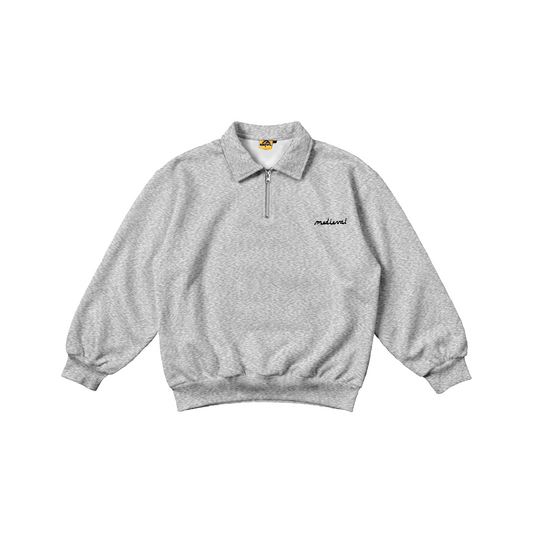 Gray - Halfzip  Sweatshirt