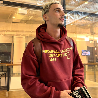 Medieval Creative Department Hoodie – Maroon